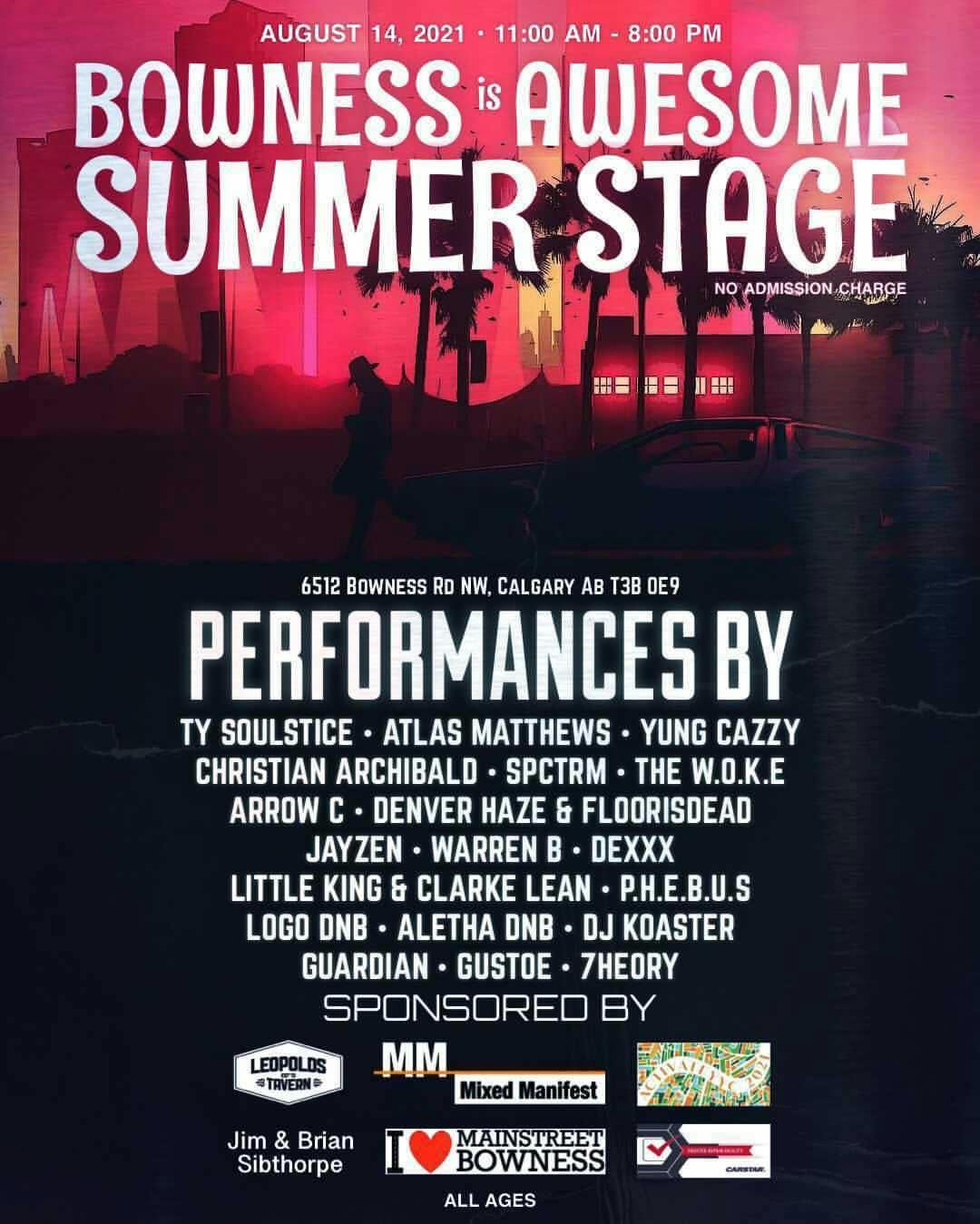 Summer Stage Lineup