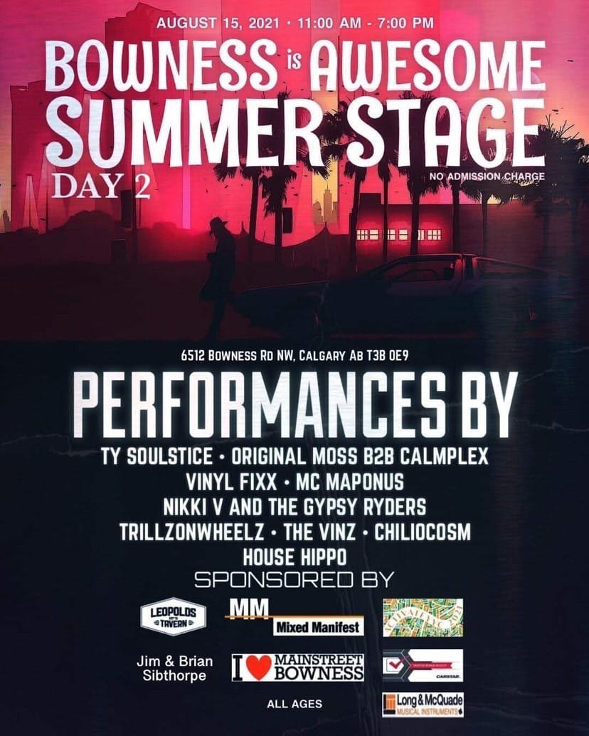 Summer Stage Lineup for Sunday